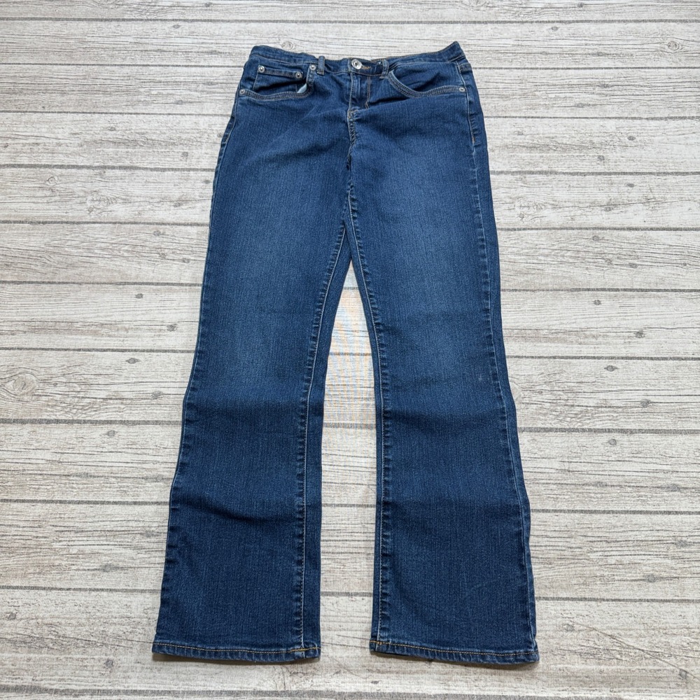 Y2K Levi's Jeans Women's 16/26W Blue Dark Wash Denim Bootcut Relaxed Fit Western